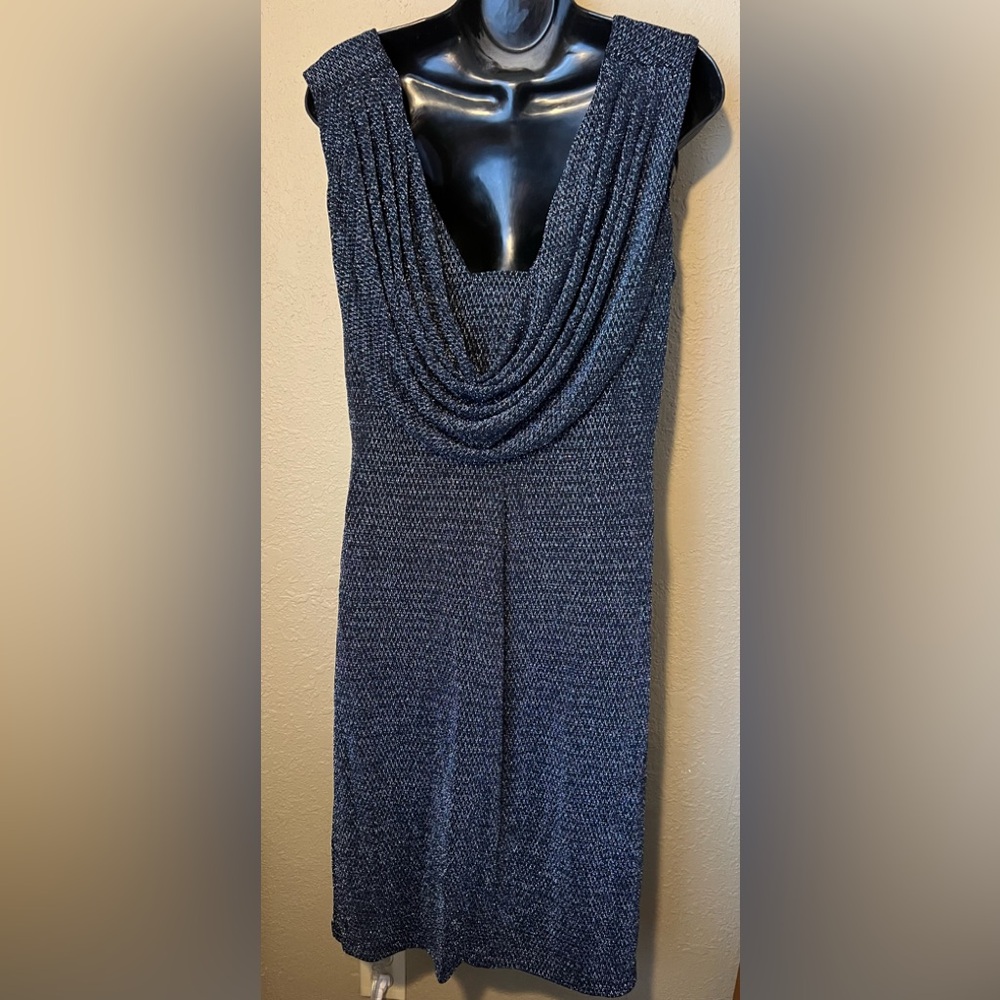 NWT black metallic dress